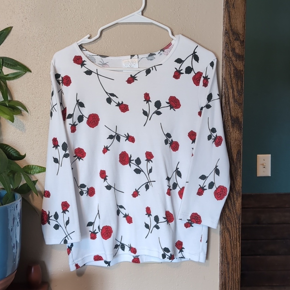 Style & Co. Women's Rose Floral Print